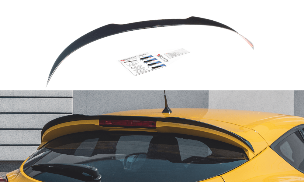 Image of Maxton Achter Spoiler Verlengstuk Glanzend Zwart ABS Plastic Renault Mégane