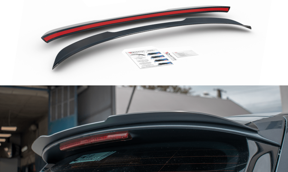 Image of Maxton Achter Spoiler Verlengstuk Glanzend Zwart ABS Plastic Seat Leon Facelift