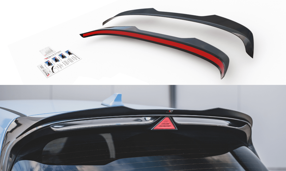 Image of Maxton Achter Spoiler Verlengstuk V2 Glanzend Zwart ABS Plastic Hyundai I30