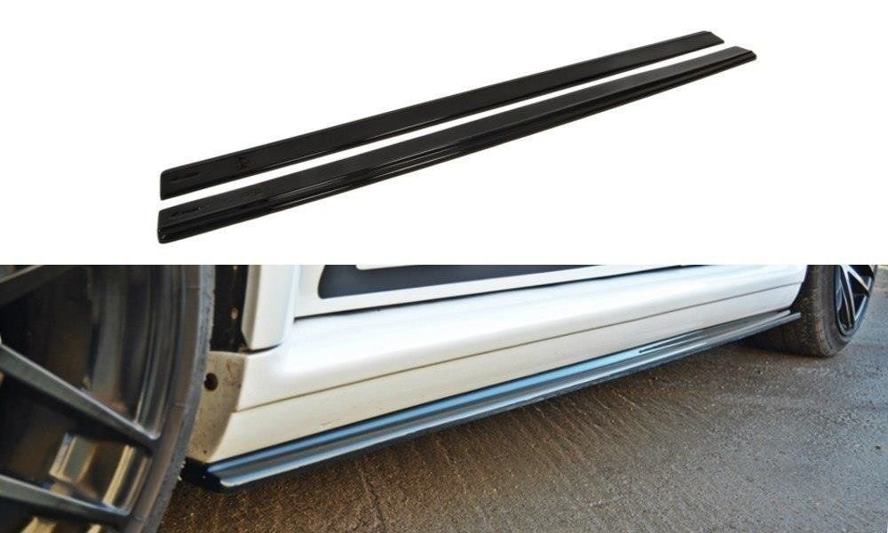 Image of Maxton Side Skirts Glanzend Zwart ABS Plastic Audi RS4