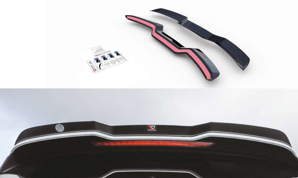 Image of Maxton Achter Spoiler Verlengstuk V3 Glanzend Zwart ABS Plastic Audi RS3