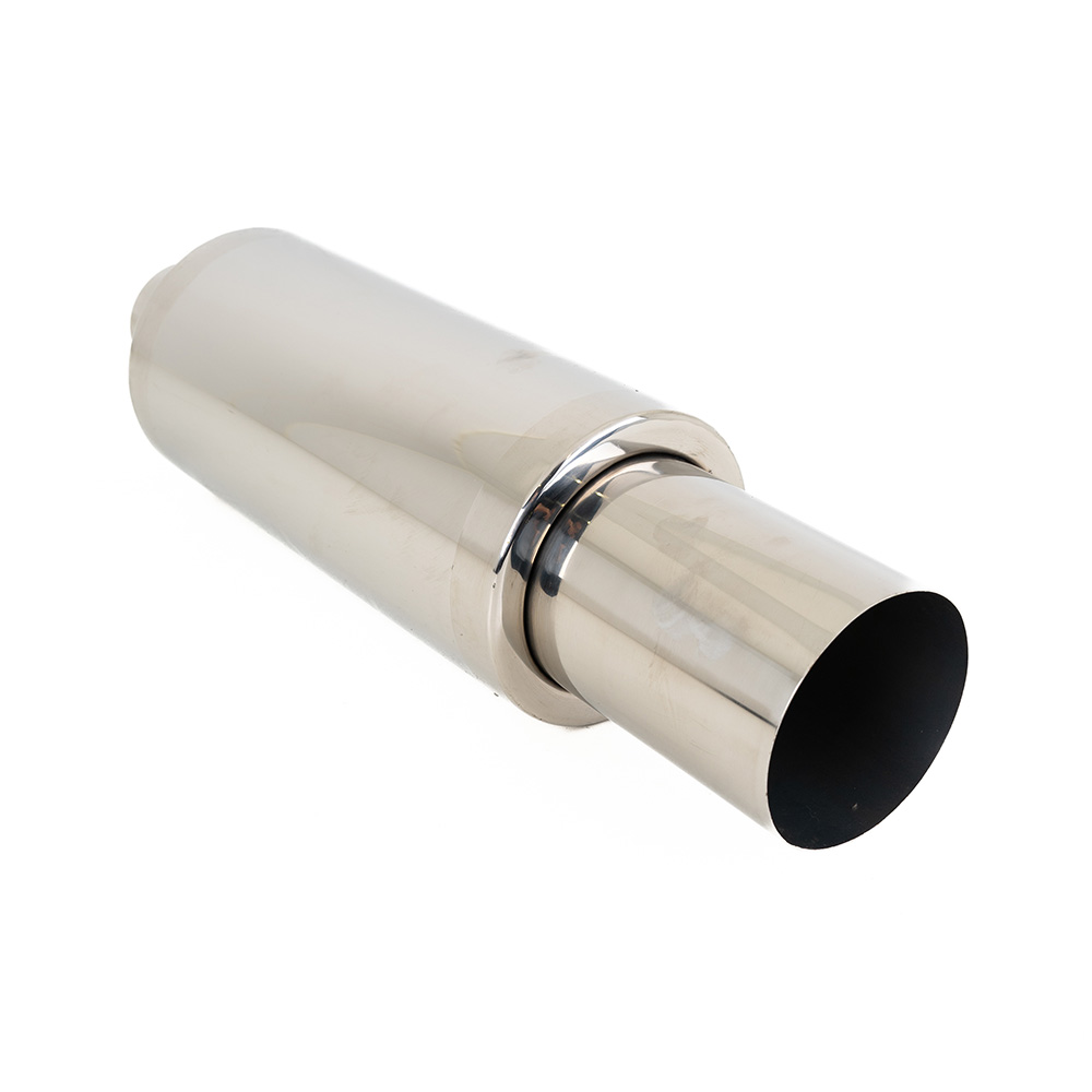 Image of SK-Import Achter Universele Uitlaat Demper 63mm Roestvrij Staal