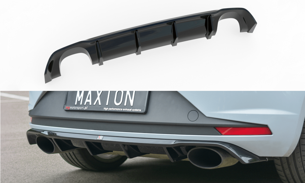 Image of Maxton Achter Diffuser Glanzend Zwart ABS Plastic Seat Leon