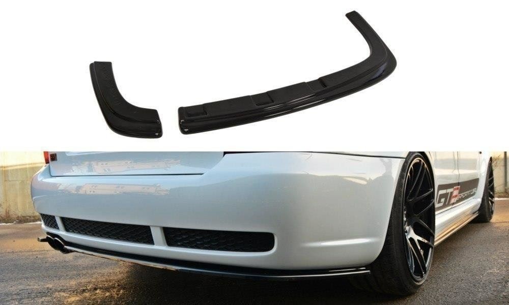 Image of Maxton Achter Bumper Lip Glanzend Zwart ABS Plastic Audi RS4