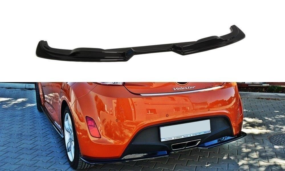Image of Maxton Achter Bumper Lip Glanzend Zwart ABS Plastic Hyundai Velostar