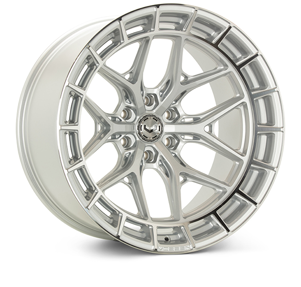 Image of Vossen Wheels HFX-1 Hybrid ForgedX Velgen 20 Inch 9J ET18 6x139.7 Diepe Concave Flow Form Gepolijst Zilver