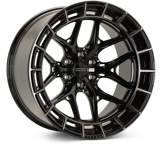 Image of Vossen Wheels HFX-1 Hybrid ForgedX Velgen 22 Inch 10J ET18 8x165.1 Super Diepe Concave Flow Form Glanzend zwart getint