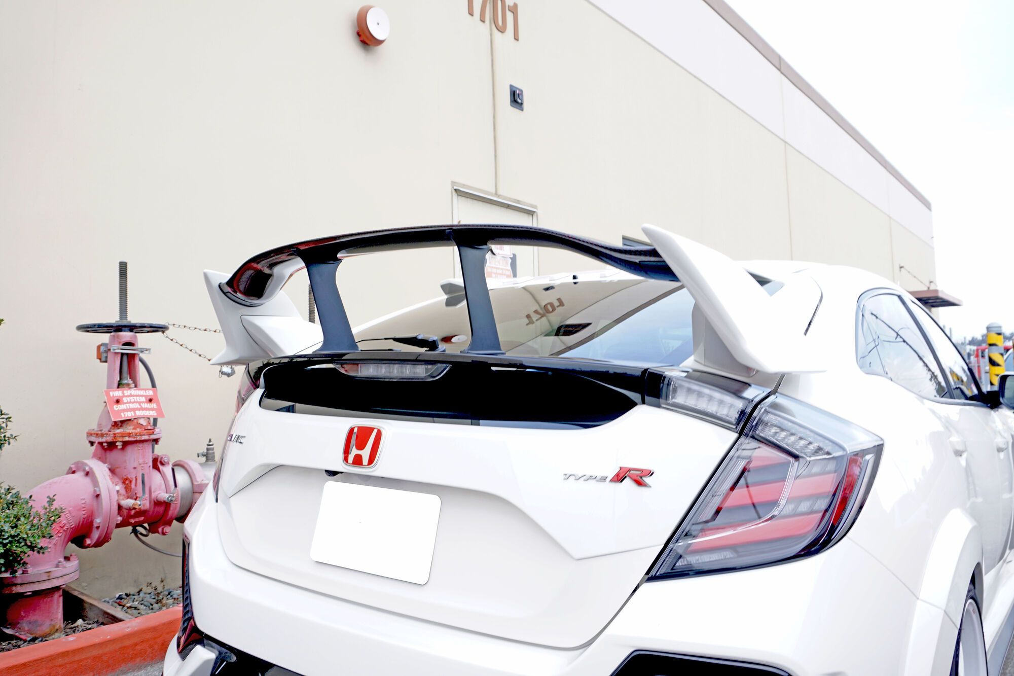 Image of SK-Import Achter Spoiler Stabilisator V1 Ongeverfd ABS Plastic Honda Civic