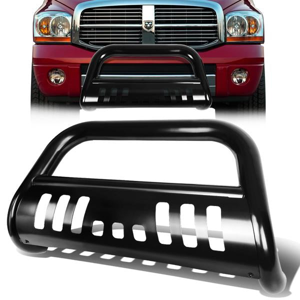 Image of SK-Import Voor Bull Bar Met Skid Plate Zwart 3 Inch Staal Dodge Ram