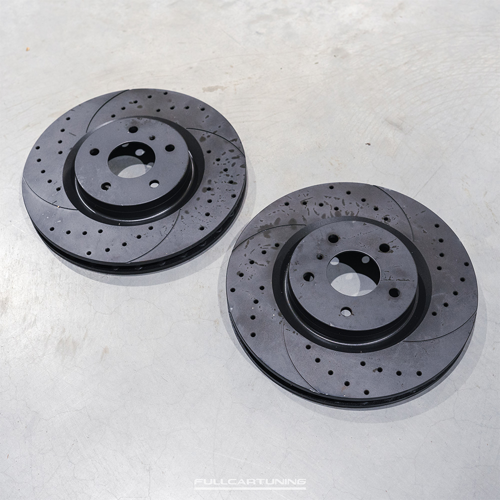 Image of Rotinger Voor Remschijven Graphite Line TWEEDE KANS Zwart 324mm Nissan 350Z