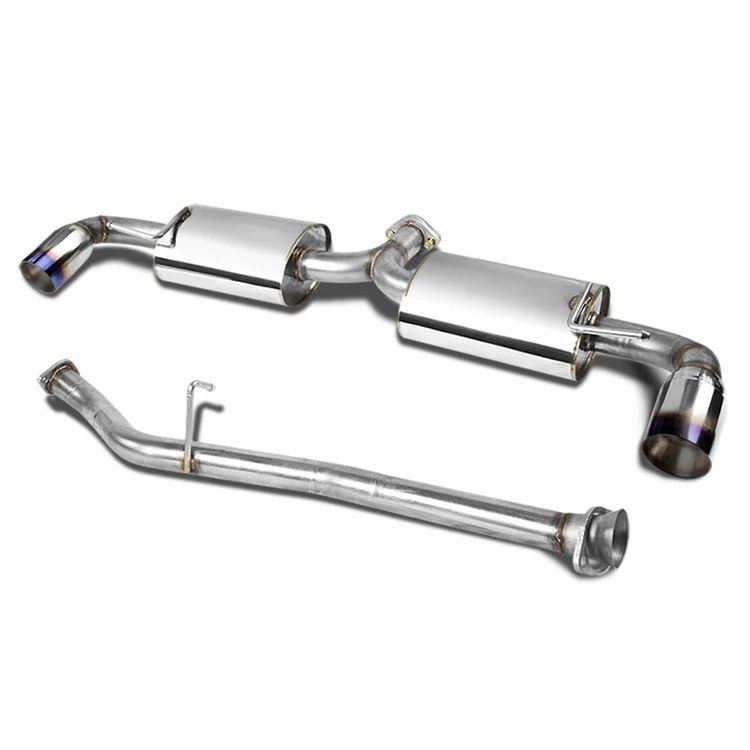 Image of SK-Import Cat-back Uitlaatsysteem Burnt Uitlaat Tips 57mm Roestvrij Staal Mazda RX-8