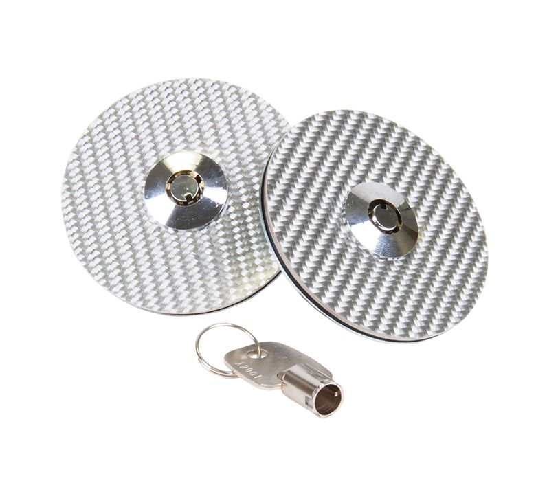 Image of NRG Innovations Motorkapsloten Met Slot Zilver Carbon