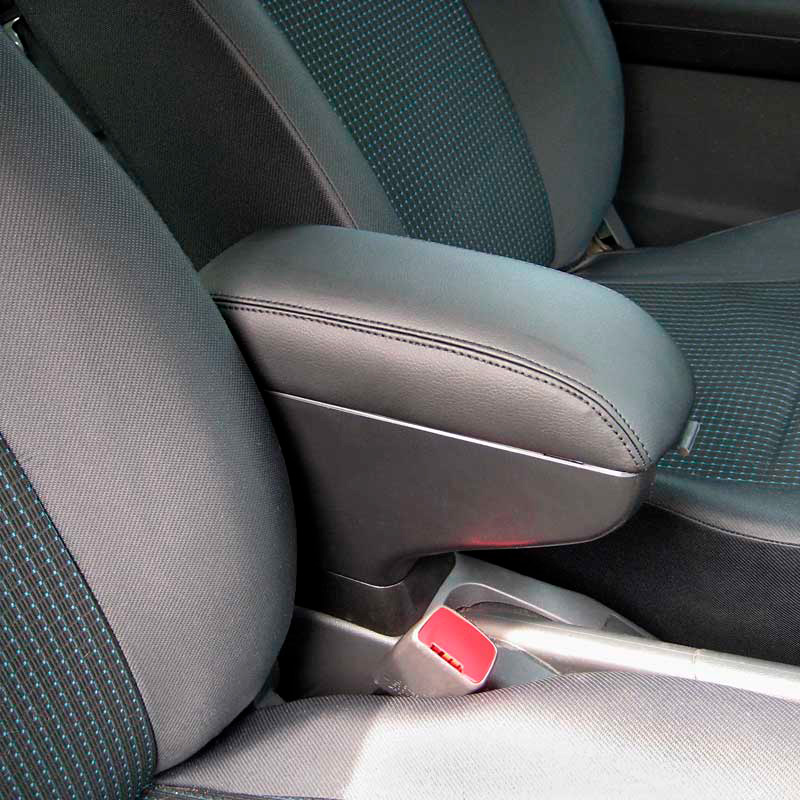 Image of SK-Import Armsteun Zwart Kunststof, synthetisch leer Peugeot 208