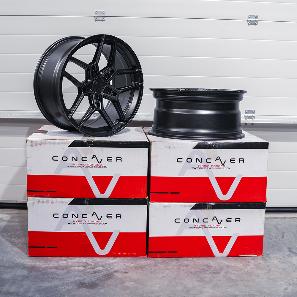 Image of Concaver CVR5 TWEEDE KANS 2x 19x8,5 ET45 / 2x 19x9,5 ET42 5x130 Carbon Graphite
