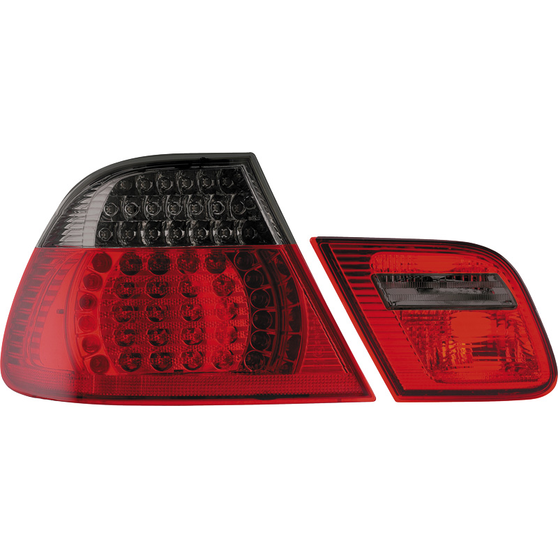 Image of SK-Import Achterlichten Rood Smoke Glas BMW 3-serie