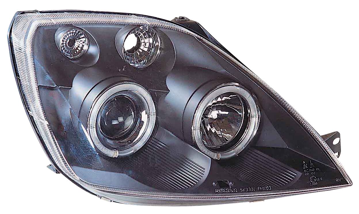 Image of SK-Import Koplampen Angel Eye Style Black Housing Ford Fiesta