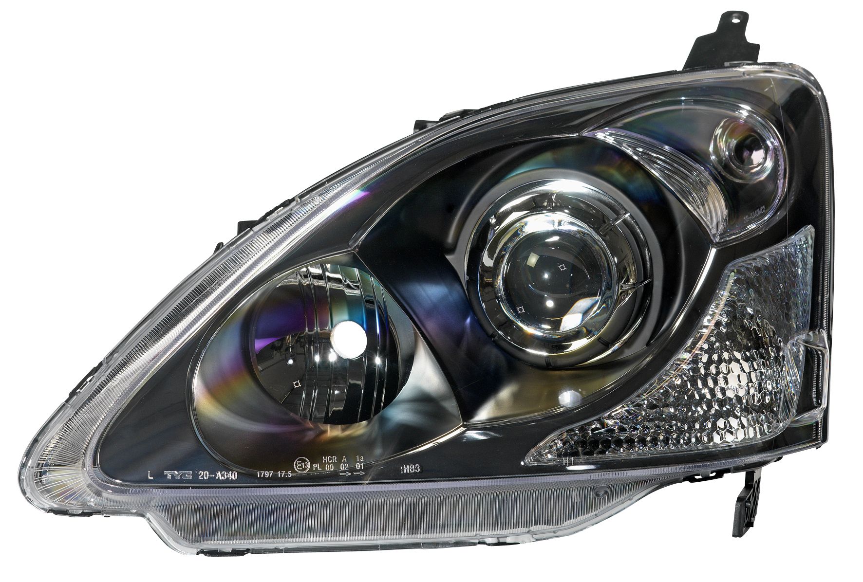 TYC Koplampen Facelift Look Black Housing Honda Civic