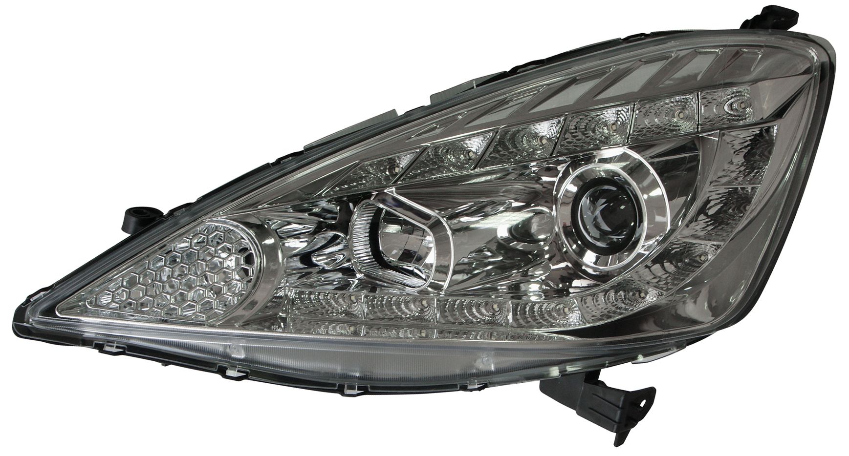 SK-Import Koplampen DRL Style Chrome Housing Honda Jazz