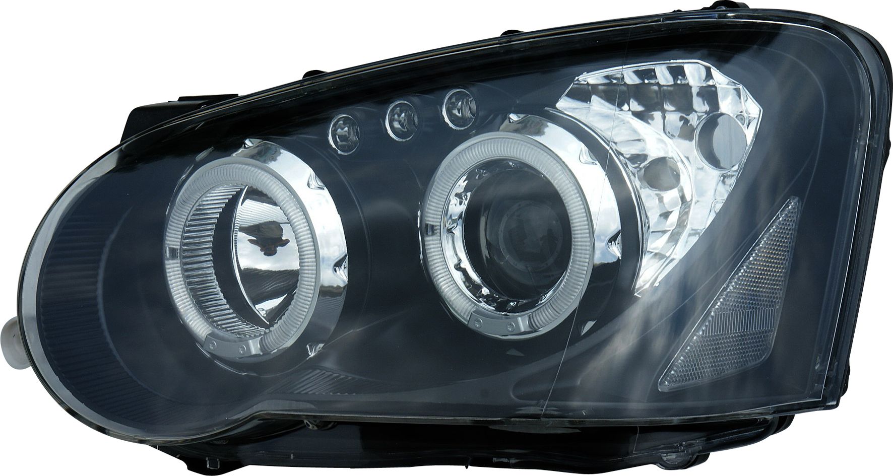 Image of SK-Import Koplampen Angel Eye Style Handmatig Verstelbaar Black Housing Subaru Impreza