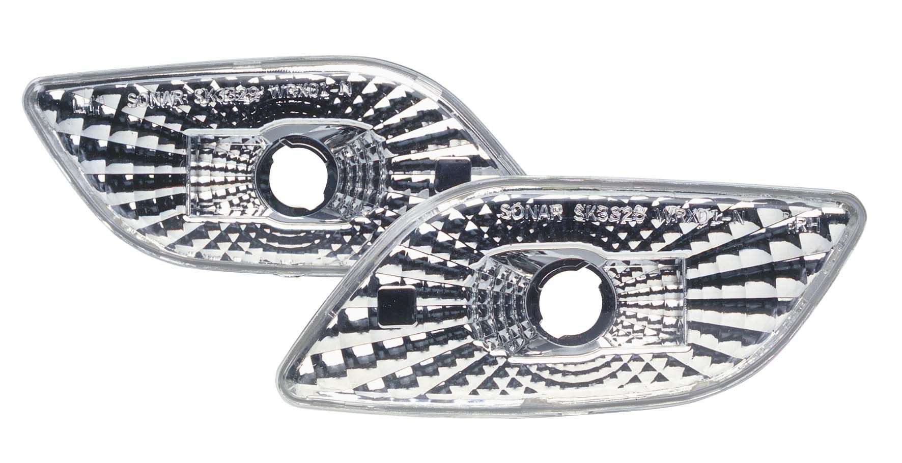 Image of SK-Import Richtingaanwijzer Lampen Chrome Housing Subaru Impreza