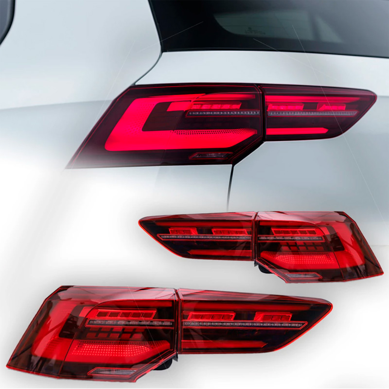 Image of SK-Import Achterlichten Rood Smoke Glas Volkswagen Golf