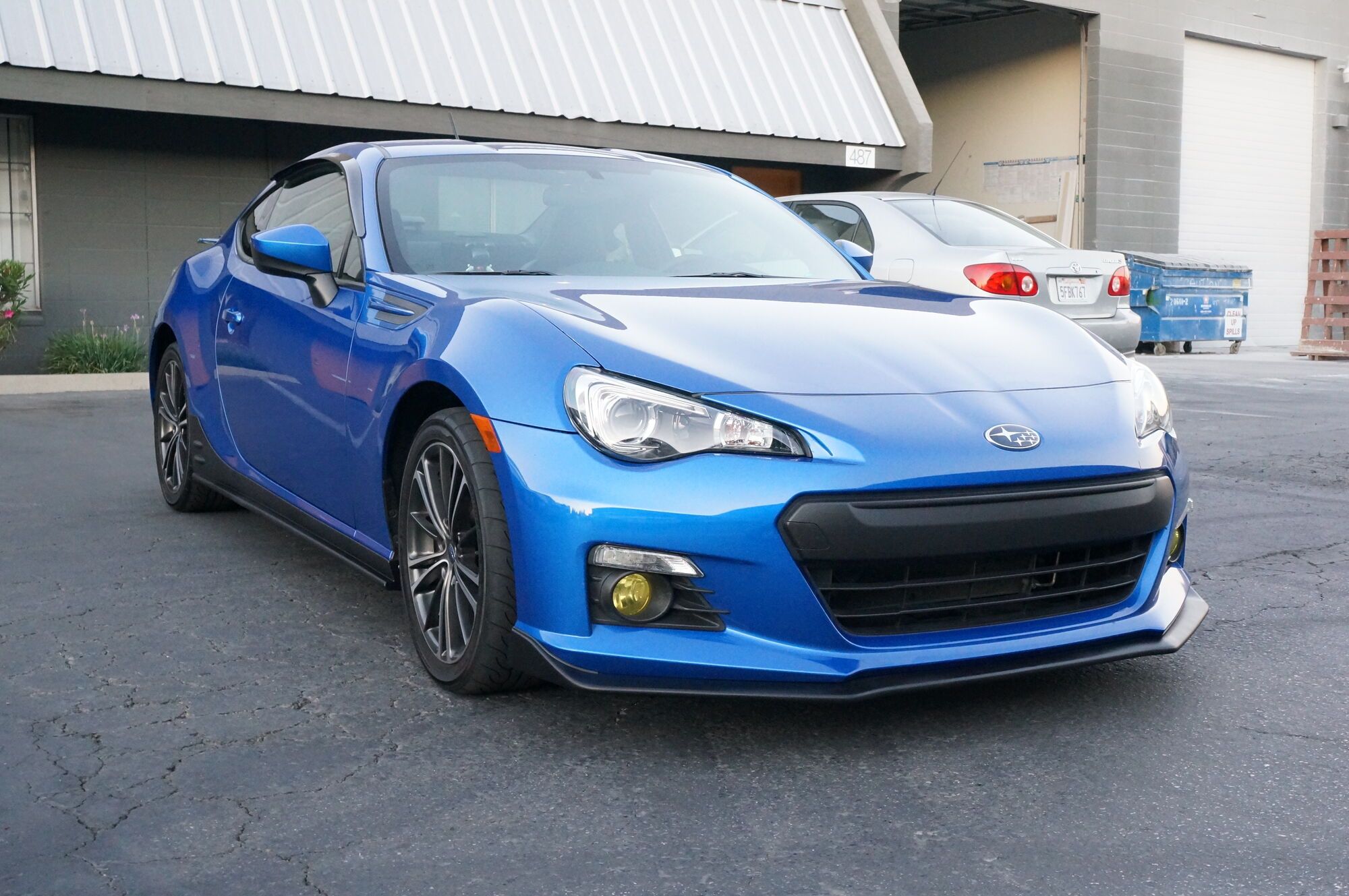 Image of PU Design Voor Bumper Lip STi Style Zwart Polyurethane Subaru BRZ Pre Facelift