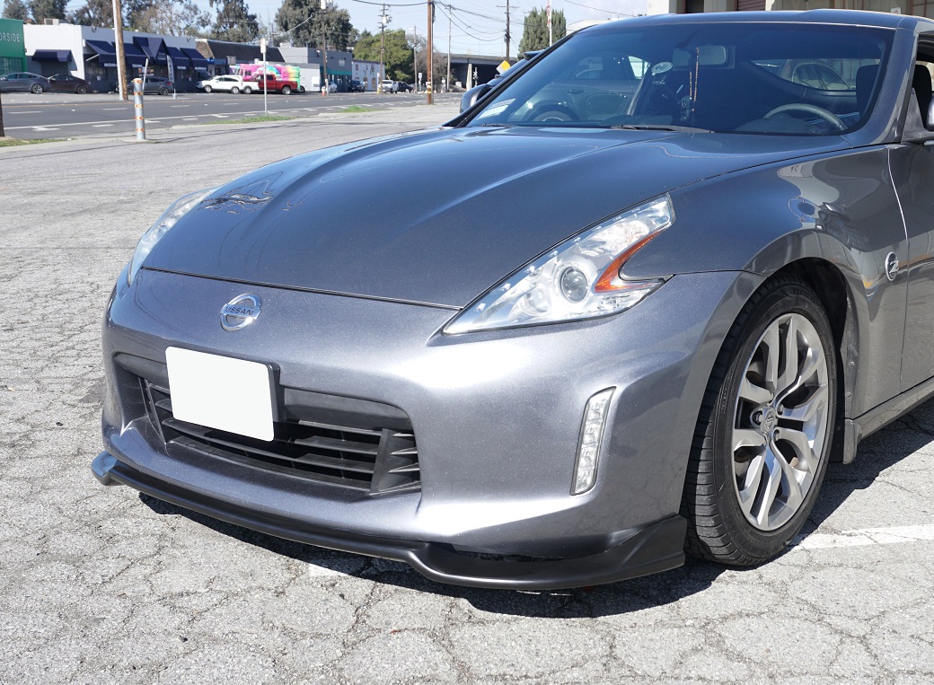 Image of PU Design Voor Bumper Lip iG1-Style Zwart Polyurethane Nissan 370Z Facelift