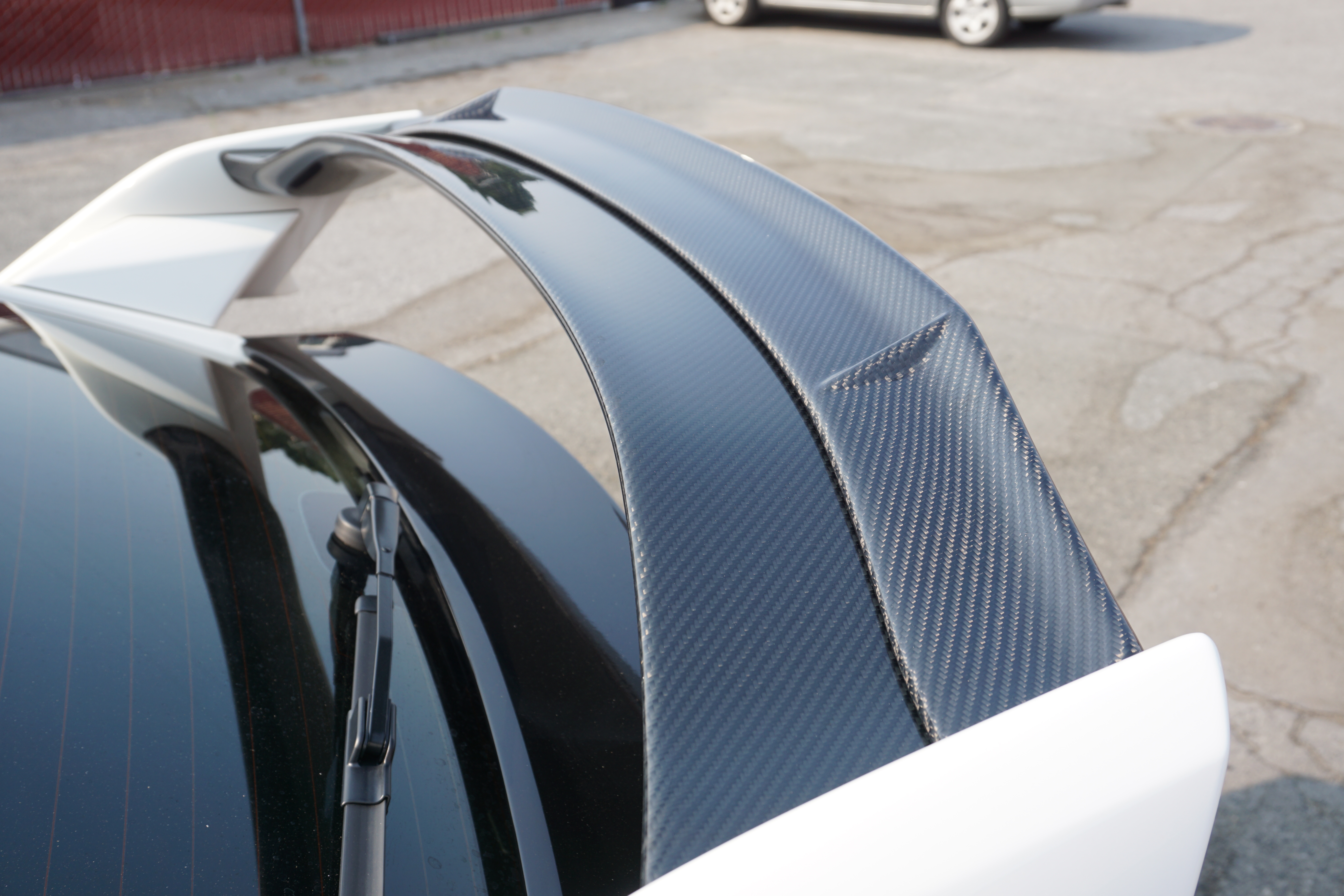 Image of CarbonWorks Achter Spoiler Verlengstuk ZR-Style Carbon Honda Civic