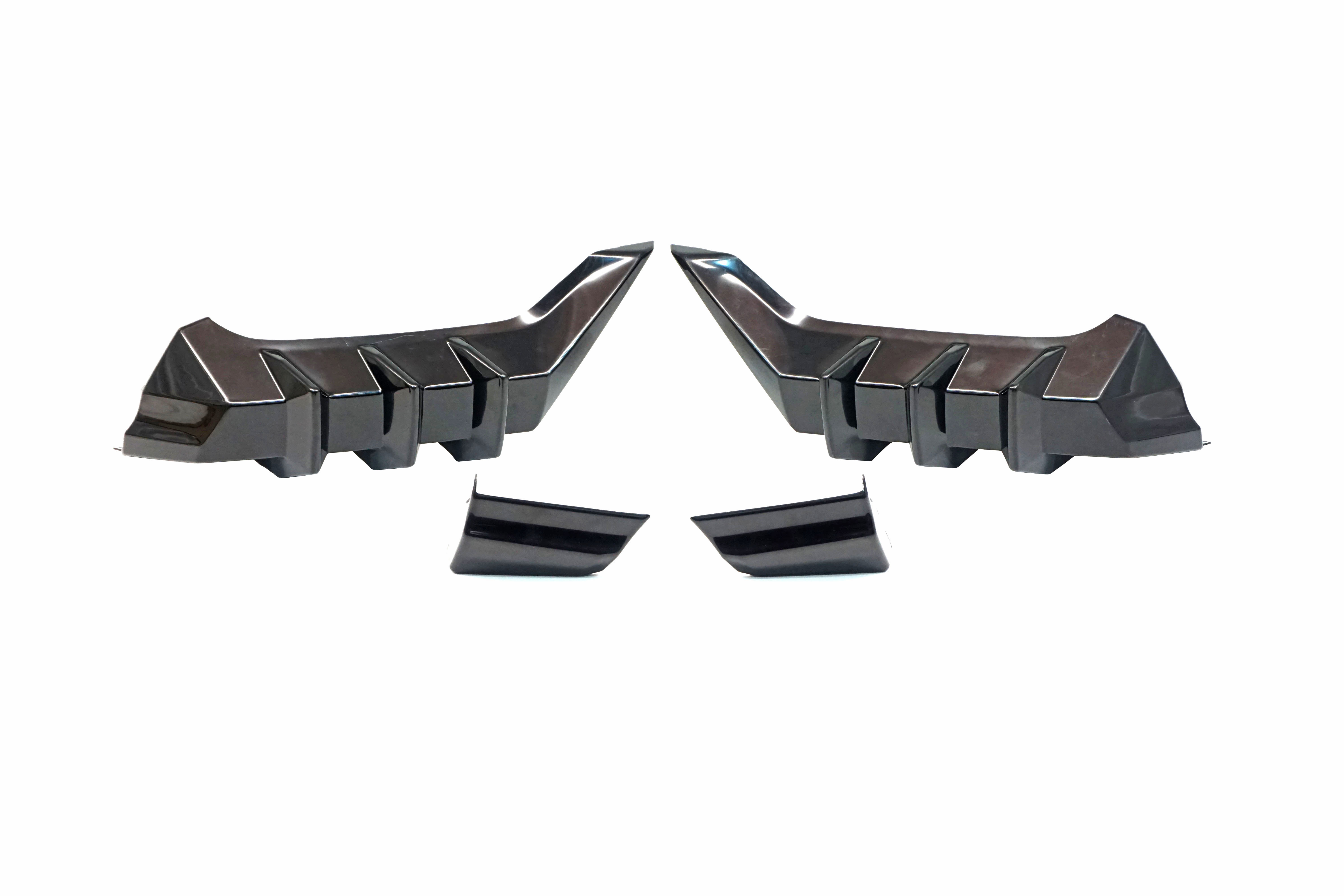 Image of ABS Dynamics Achter Bumper Lip MU-Style Zwart ABS Plastic Honda Civic