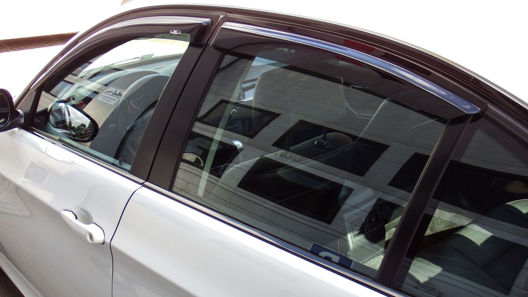 Image of SK-Import Voor en Achter Zijwindscherm Plak 4-Deurs Smoke Kunststof BMW 3-serie