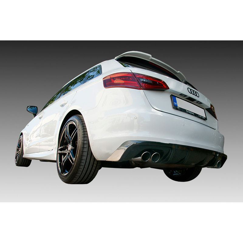 Image of Motordrome Achter Diffuser Zwart ABS Plastic Audi A3