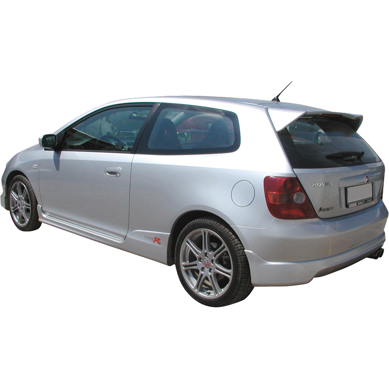 Image of Motordrome Achter Bumper Lip R-Look Ongeverfd ABS Plastic Honda Civic