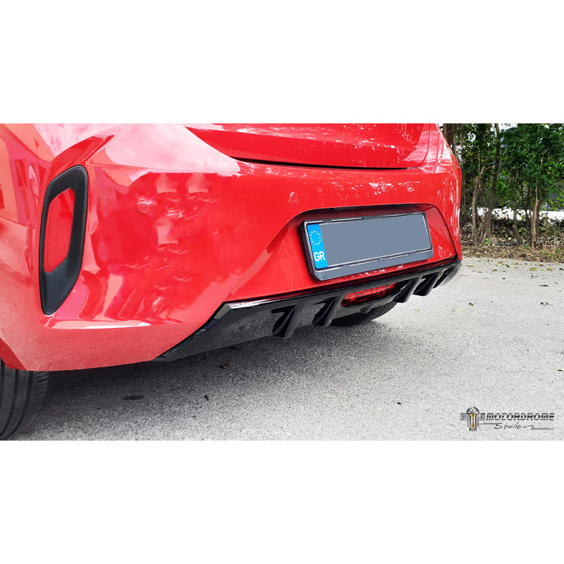 Image of Motordrome Achter Diffuser Zwart ABS Plastic Opel Corsa