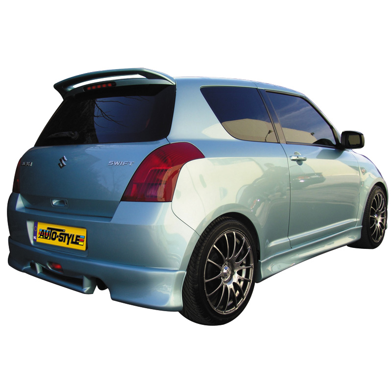 Image of Motordrome Achter Bumper Lip Ongeverfd ABS Plastic Suzuki Swift Pre Facelift