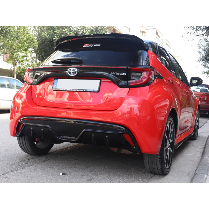 Image of Motordrome Achter Diffuser Zwart ABS Plastic Toyota Yaris