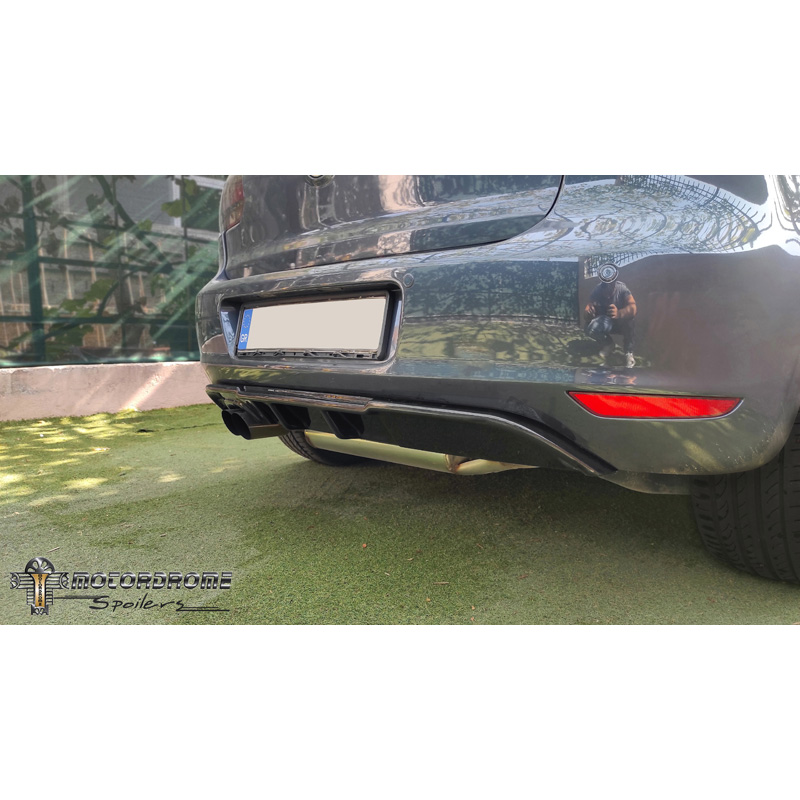 Image of Motordrome Achter Diffuser Zwart ABS Plastic Volkswagen Golf