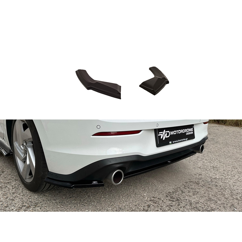 Image of Motordrome Achter Bumper Lip Zwart ABS Plastic Volkswagen Golf