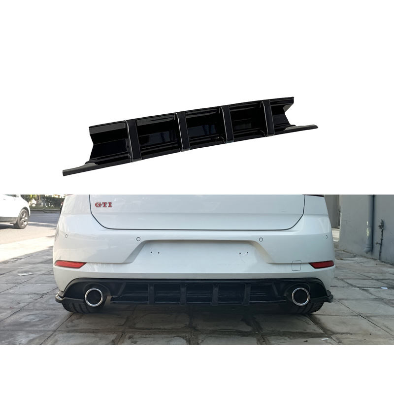 Image of Motordrome Achter Diffuser Zwart ABS Plastic Volkswagen Golf