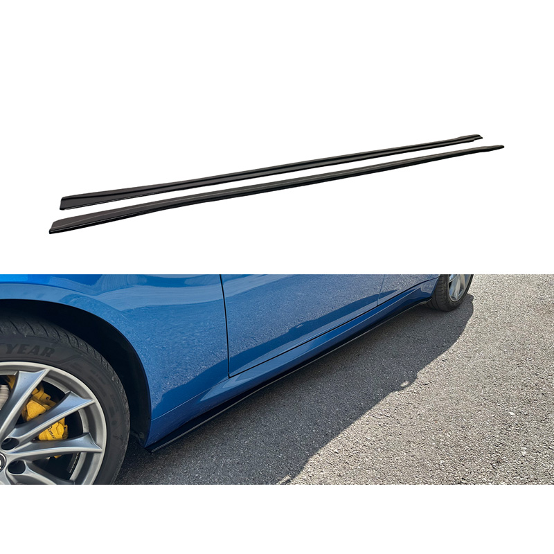 Image of Motordrome Side Skirts Zwart ABS Plastic Alfa Giulia