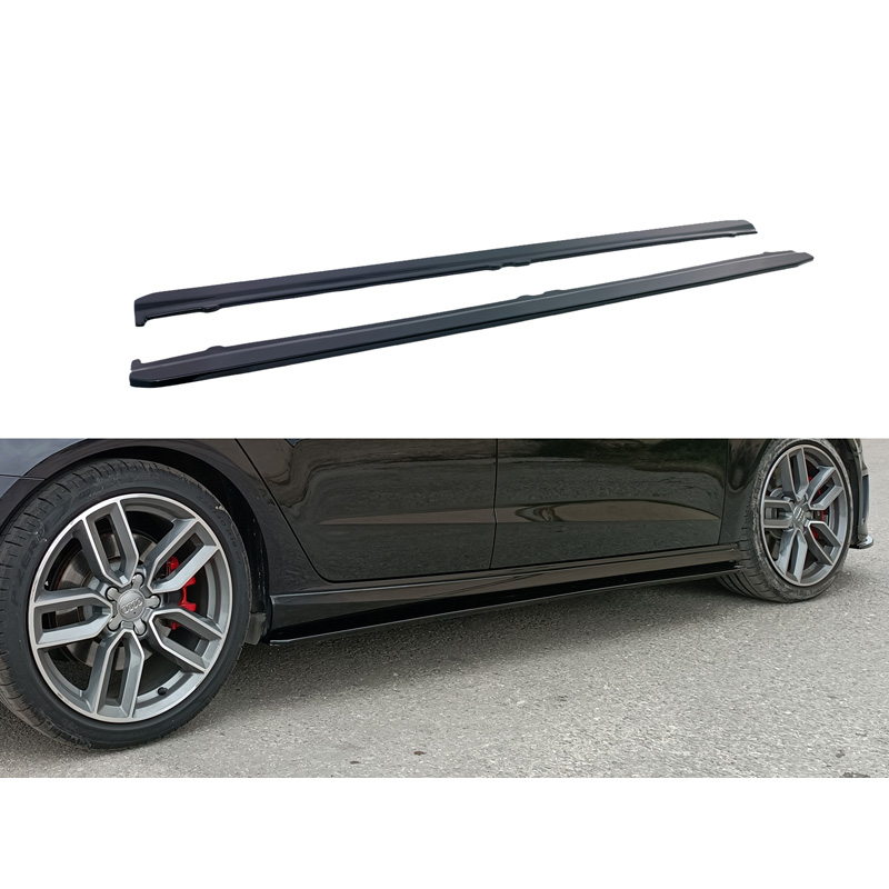 Image of Motordrome Side Skirts Zwart ABS Plastic Audi A3