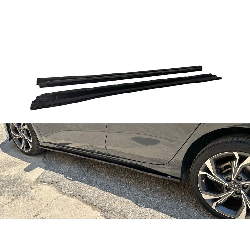 Image of Motordrome Side Skirts Zwart ABS Plastic Audi A3