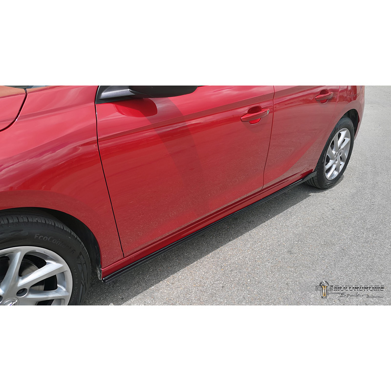 Image of Motordrome Side Skirts Zwart ABS Plastic Opel Corsa