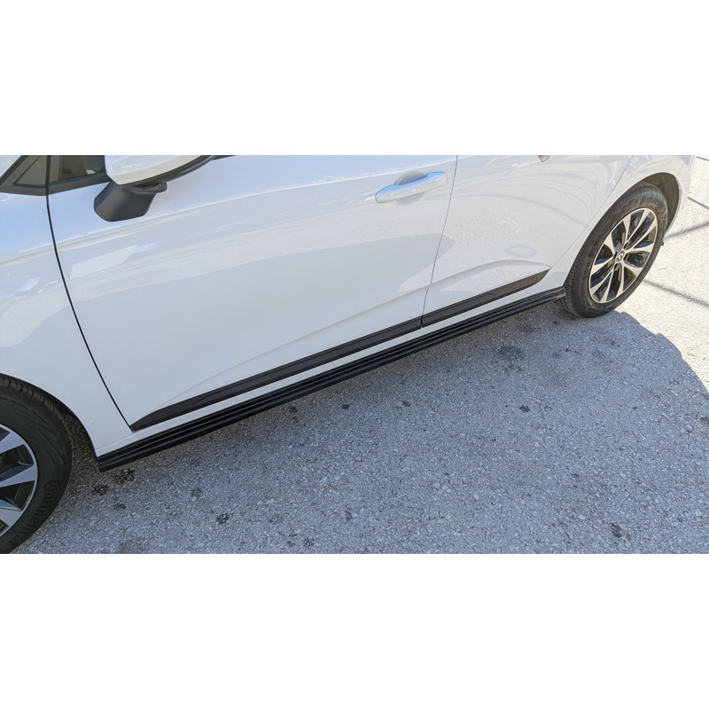 Image of Motordrome Side Skirts Zwart ABS Plastic Renault Clio