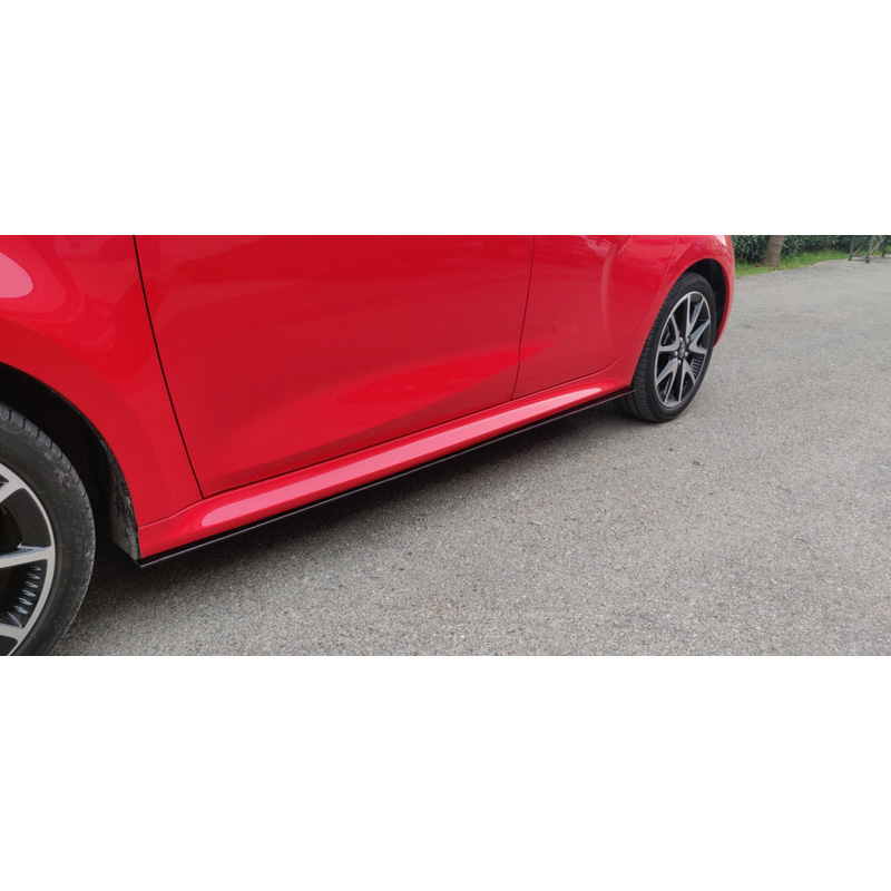Image of Motordrome Side Skirts Zwart Polypropyleen Toyota Yaris