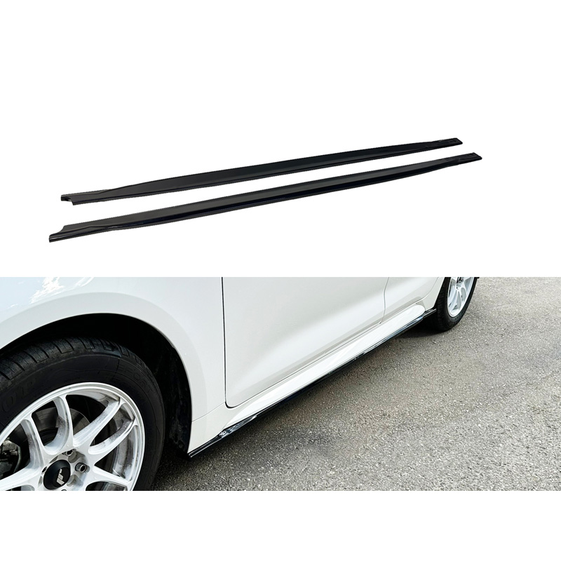 Image of Motordrome Side Skirts Zwart ABS Plastic Toyota Corolla