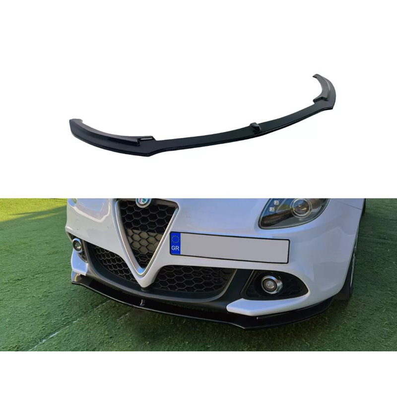 Image of Motordrome Voor Bumper Lip Zwart ABS Plastic Alfa Giulietta Facelift