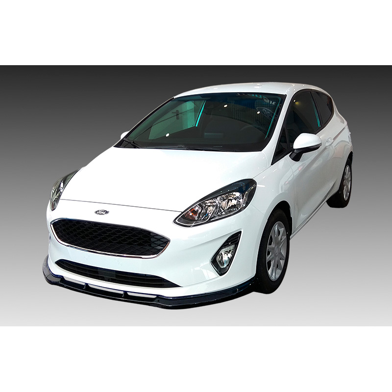 Image of Motordrome Voor Bumper Lip Zwart ABS Plastic Ford Fiesta