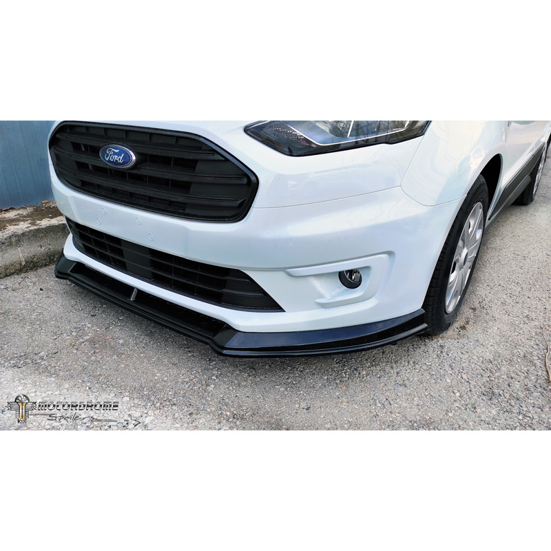 Image of Motordrome Voor Bumper Lip Zwart ABS Plastic Ford Transit Facelift