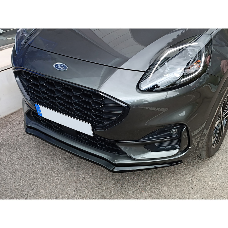 Image of Motordrome Voor Bumper Lip Zwart ABS Plastic Ford Puma