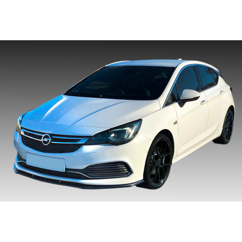 Image of Motordrome Voor Bumper Lip Zwart ABS Plastic Opel Astra